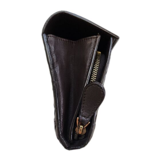 Bottega Veneta Brown Coco Woven Long Wallet Dust bag and Box - Picture 4 of 14